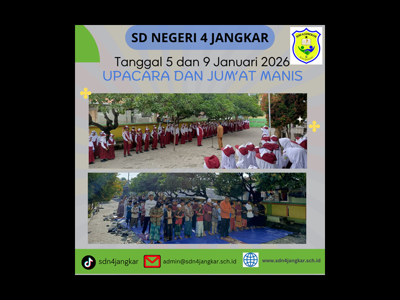 Kegiatan upacara rutin setiap Hari senin dan kegiatan rutin Hari jumat Manis (ISTOGOSAH)
